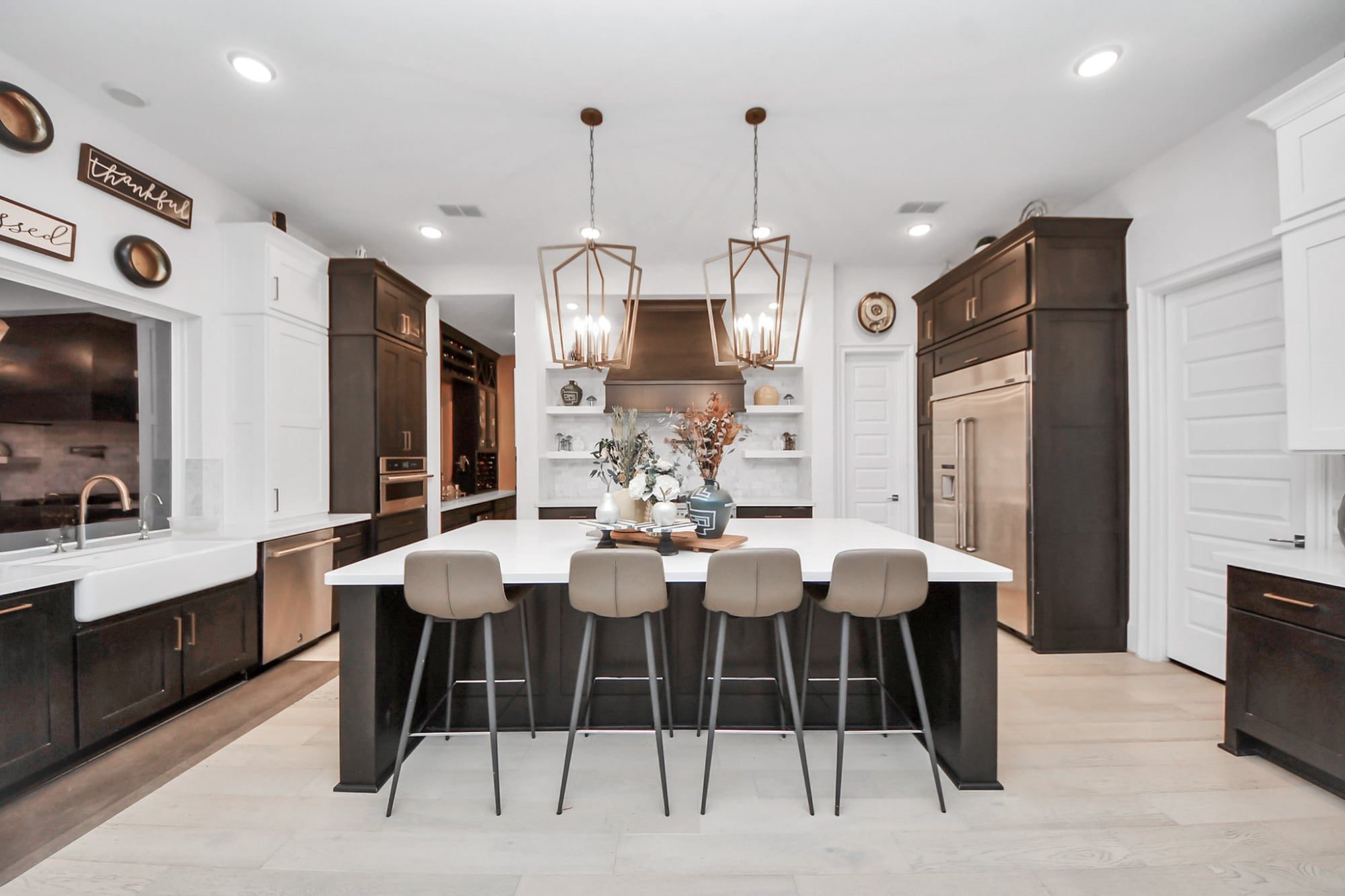 Staged kitchen in Houston, Texas — Halo Staging & Design