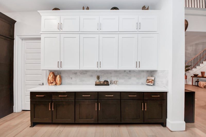 Staged kitchen in Cypress, TX by Halo Staging & Design