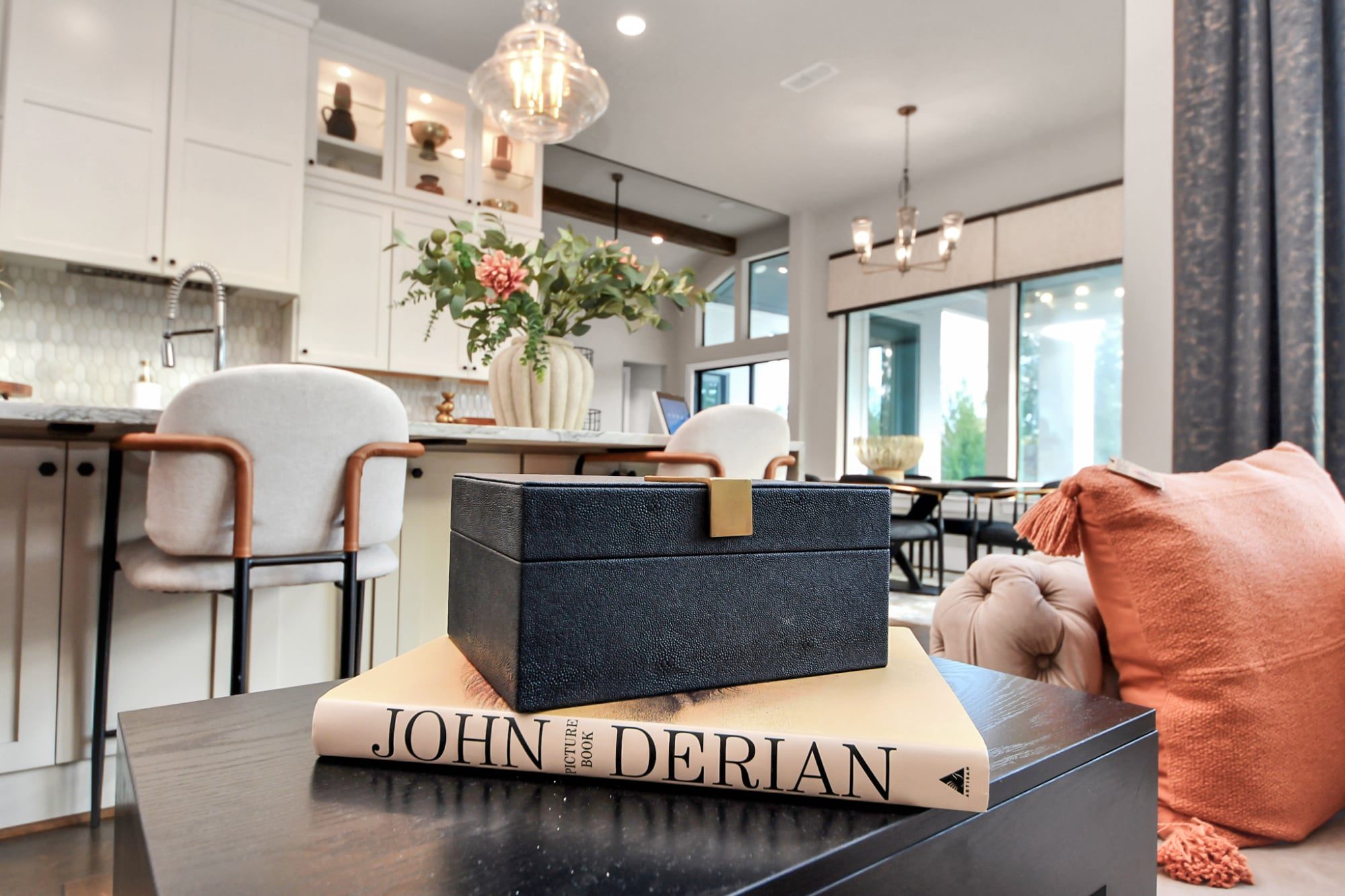 Staged living room in Houston, Texas — Halo Staging & Design